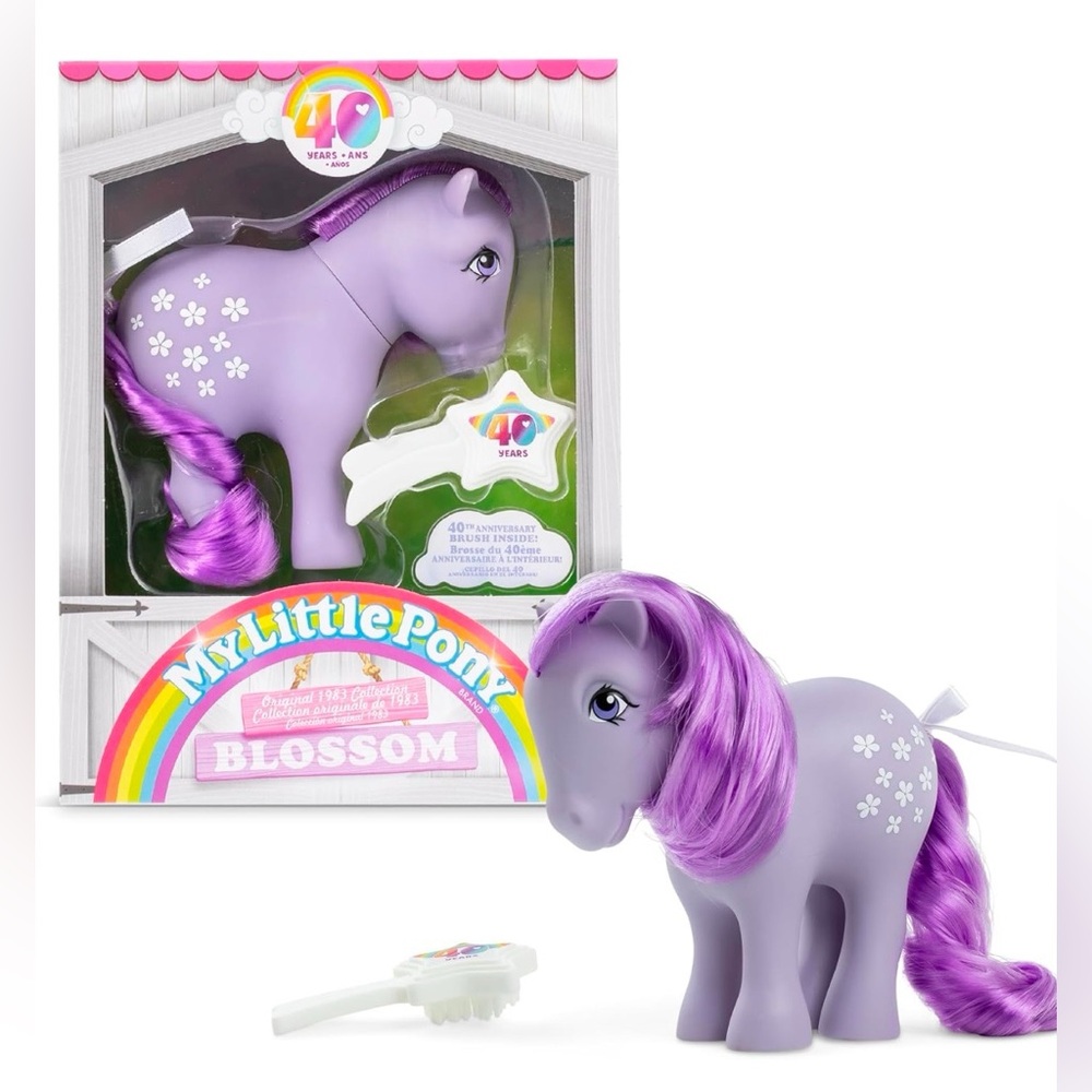 My Little Pony, 40th Anniversary 4-Inch Blossom, Original 1983 Collection
